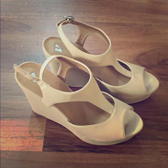 bp | Shoes | Bp Nude Wedge Sandal | Poshmark